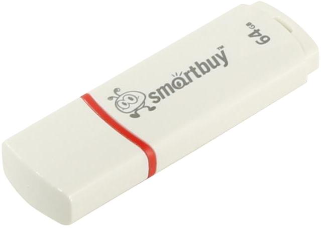 USB Drive 64Gb Smartbuy Cromn белый