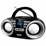 Магнитола BBK BX160BT USB чёрный/металлик