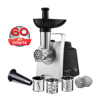 Мясорубка Moulinex ME 108832 1400Вт, 3 шинковки, реверс