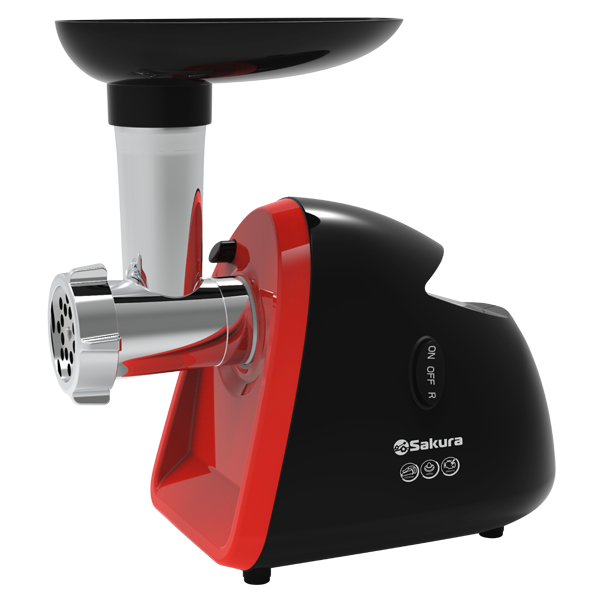 Мясорубка Sakura SA-6418RBK 1500Вт, реверс 