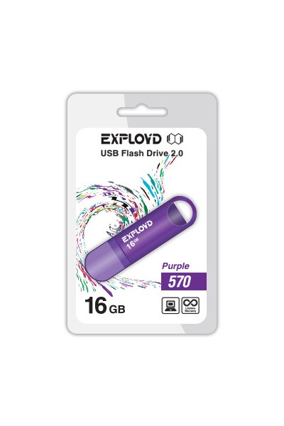 USB Drive 16Gb EXPLOYD 570 пурпурный