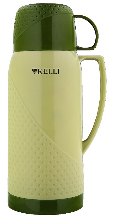 Термос Kelli KL-0969 хаки, 1.8л, стеклянная колба