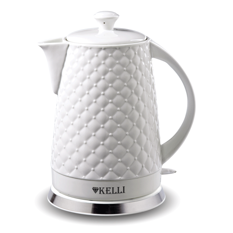 Чайник Kelli KL-1340 белый (1.8л)
