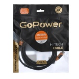 Кабель GoPower HDMI (m)-HDMI (m) 1.8м ПВХ ver.2.0 черный в пакете