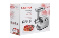 Мясорубка LERAN MG-150G 1500Вт, 3 шинковки, реверс