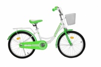 Велосипед Torrent Fantasy рама 12" белый-зеленый
