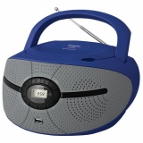 Магнитола MP3 BBK BX 195U голубой/серый
