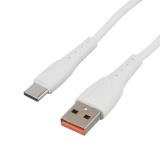 Кабель GoPower GP07T USB (m)-Type-C (m) 1.0м 2.4A силикон белый